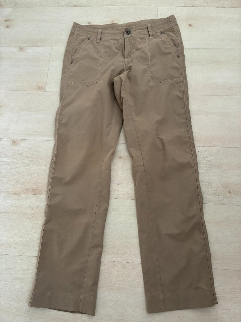 KÜHL Kendra Women’s Hiking Pants Reg Khaki Cotton/Nylon Blend Size 10